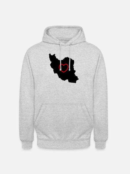 Iran Love - Unisex Hoodie - light heather grey
