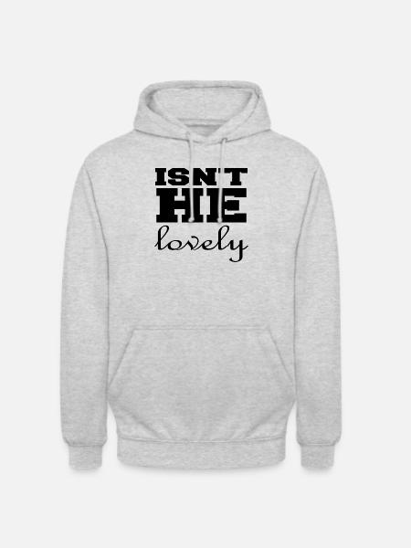 Isn´t he lovely - Unisex Hoodie - Hellgrau meliert
