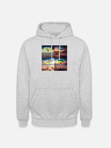 Cocktails 2 Geschenk - Unisex Hoodie - Hellgrau meliert