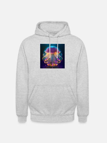 Amazing magic yellyfish - Unisex Hoodie - light heather grey