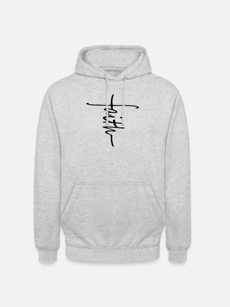 Foi - Sweat-shirt à capuche unisexe - gris clair chiné
