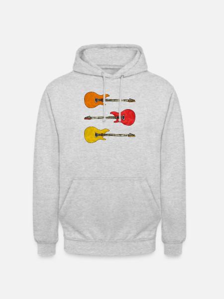 Guitars - Unisex Hoodie - light heather grey