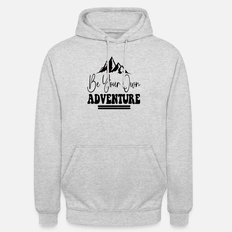 Soyez votre propre aventure - Sweat-shirt à capuche unisexe - gris clair chiné