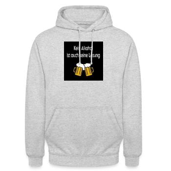 Bier Ist Wichtig - Unisex Hoodie - Hellgrau meliert - Vorne - Alina (178cm) & Michal (187cm)
