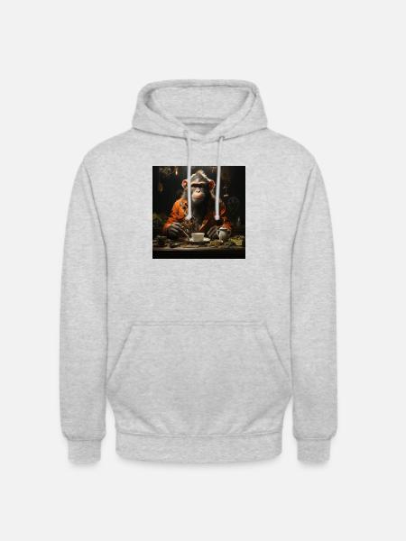 Monkey Hawaii - Unisex Hoodie - light heather grey