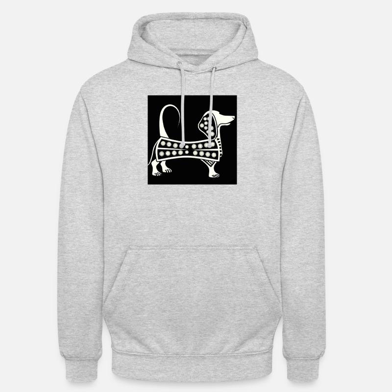 Teckel 1920 - Sweat-shirt à capuche unisexe - gris clair chiné