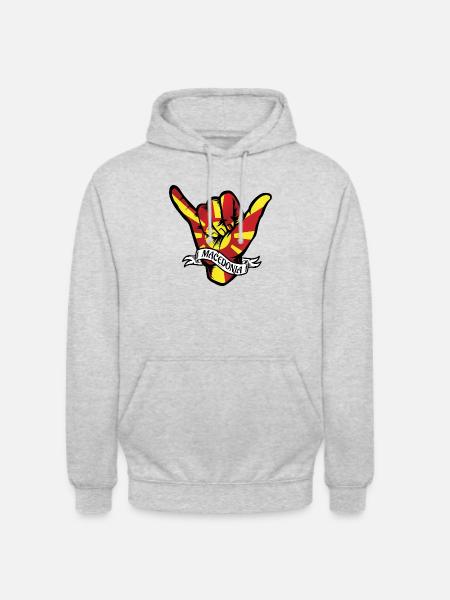 Macedonia Shaka - Unisex Hoodie - light heather grey