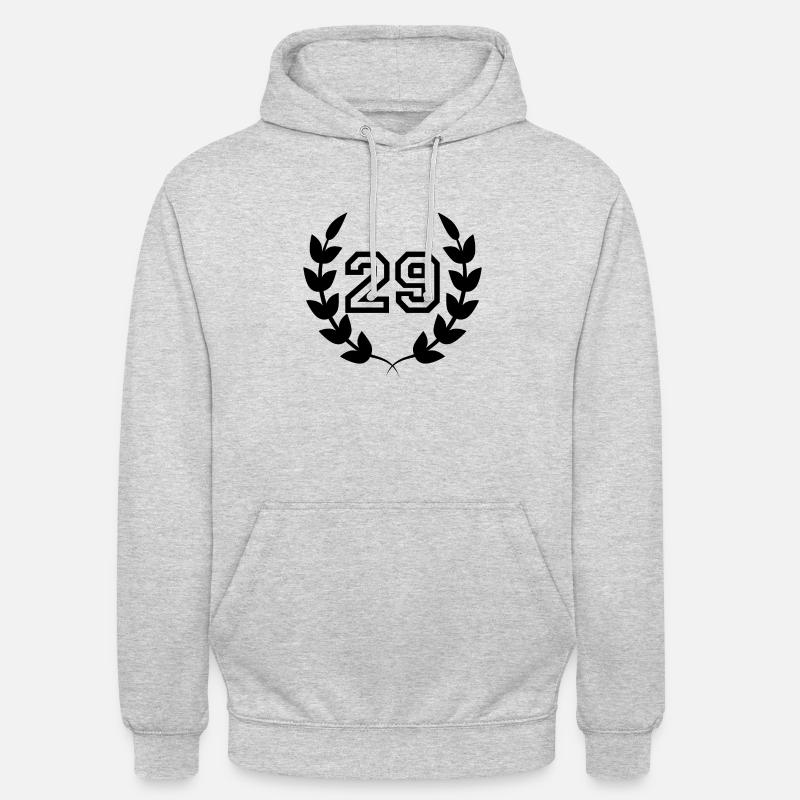 29e anniversaire-idée cadeau 29ans - Sweat-shirt à capuche unisexe - gris clair chiné