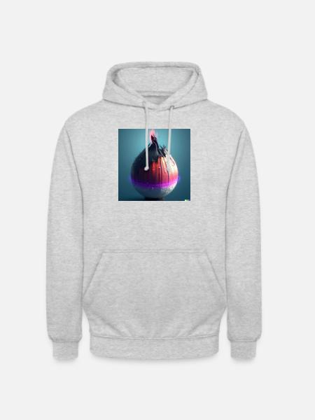 Space Onion - Unisex Hoodie - Hellgrau meliert