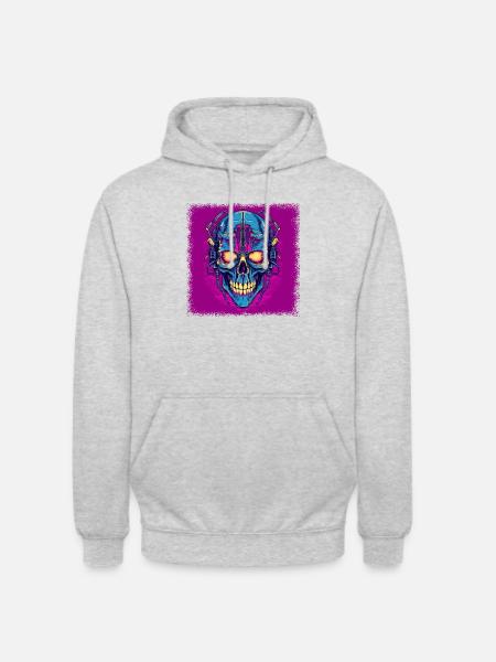 black gift love drawing fingers - Unisex Hoodie - light heather grey
