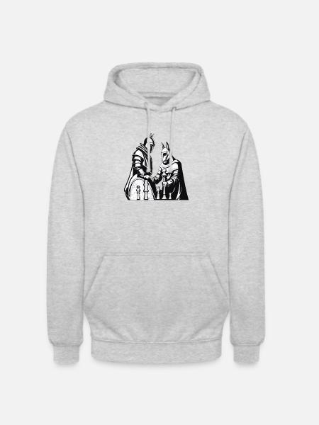 Crazy and horseman - Unisex Hoodie - light heather grey