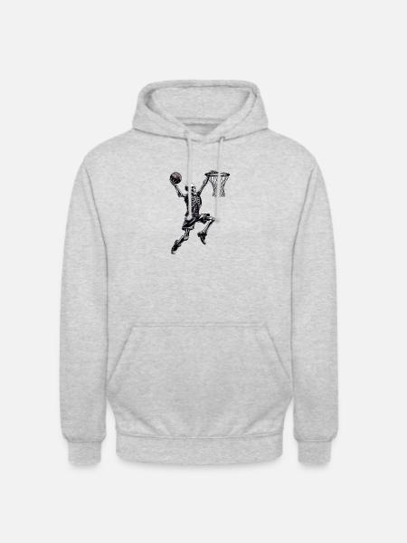 Halloween x Basketball - Unisex Hoodie - light heather grey