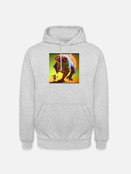 Monster Goblin - Unisex Hoodie - light heather grey