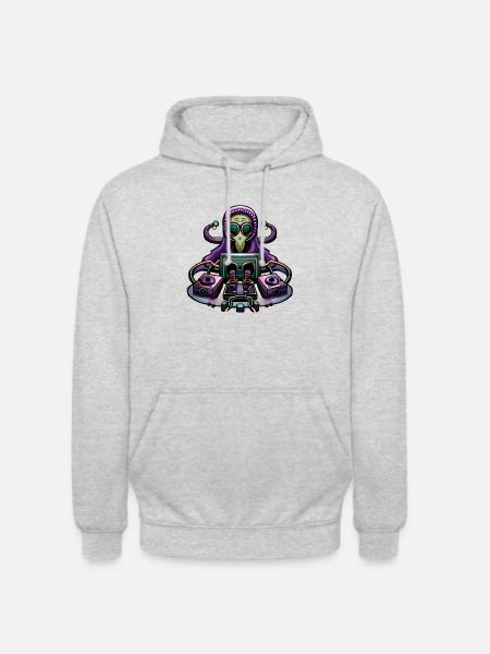 Phil - Unisex Hoodie - Hellgrau meliert