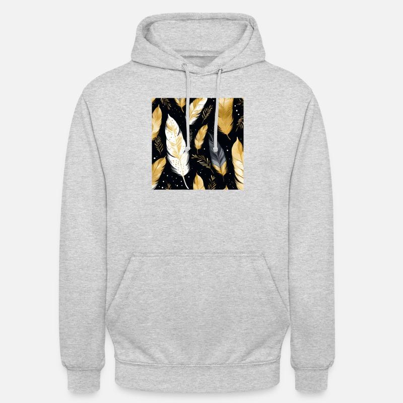 Boho Feathers - Unisex Hoodie - light heather grey