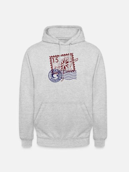 Burdur - Sweat-shirt à capuche unisexe - gris clair chiné
