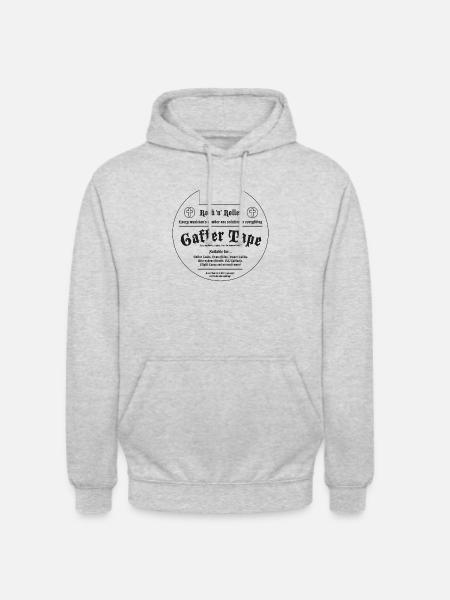 Gaffer Tape Logo - Unisex Hoodie - light heather grey