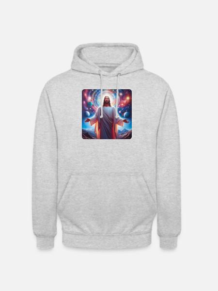 Image 37 - Sweat-shirt à capuche unisexe - gris clair chiné