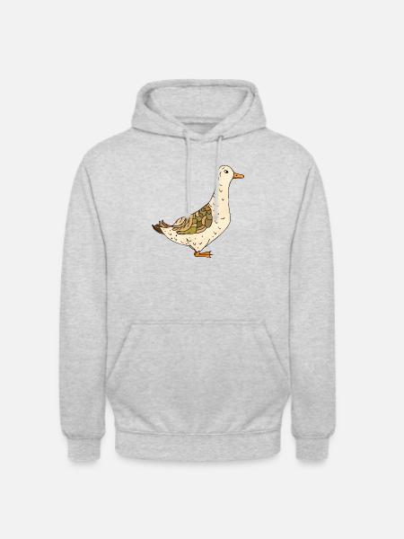 Canard - Sweat-shirt à capuche unisexe - gris clair chiné