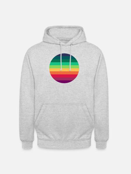Rainbow Circle - Unisex Hoodie - light heather grey