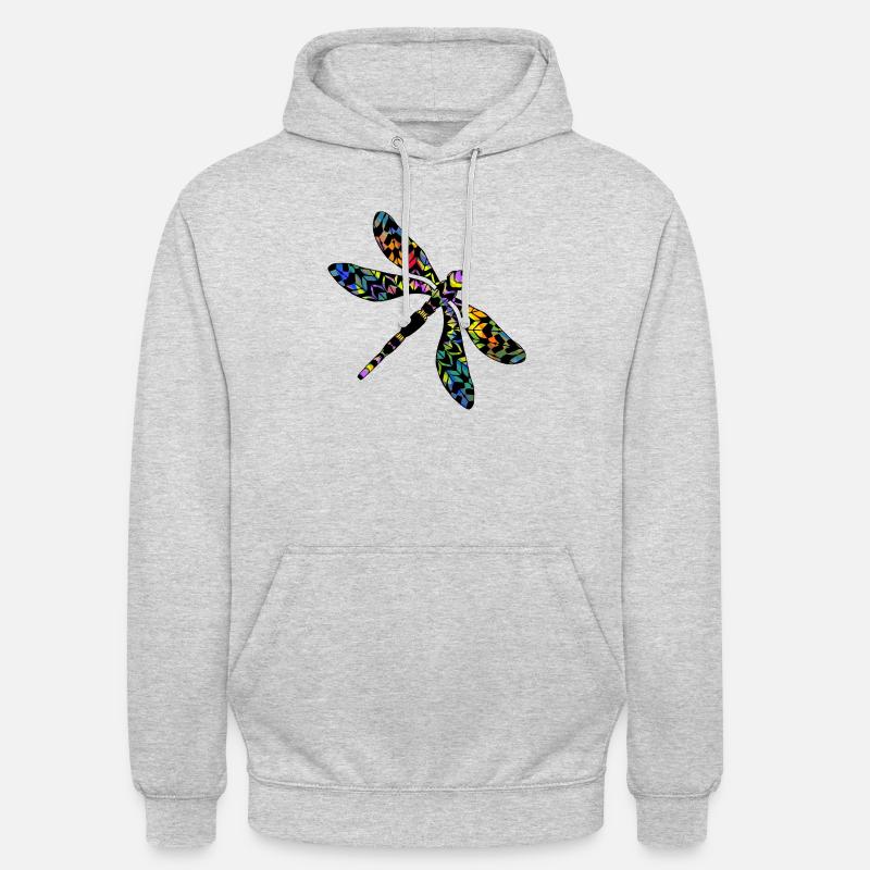 Libellule - Sweat-shirt à capuche unisexe - gris clair chiné