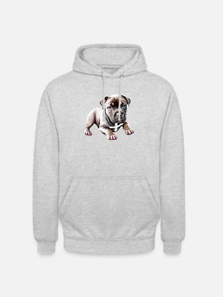 Staffordshire Bull Terrier Dogs Dog Owners Dog - Unisex Hoodie - light heather grey