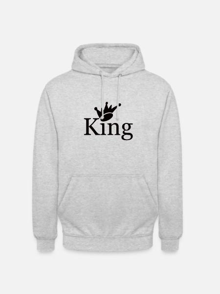 King King Dad Crown - Unisex Hoodie - light heather grey