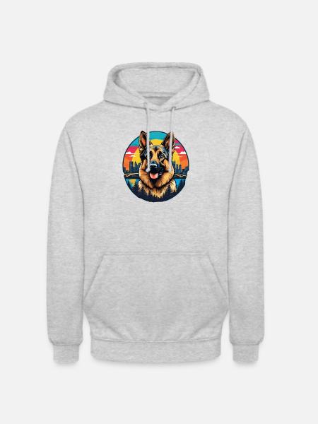 German Shepherd - Unisex Hoodie - light heather grey