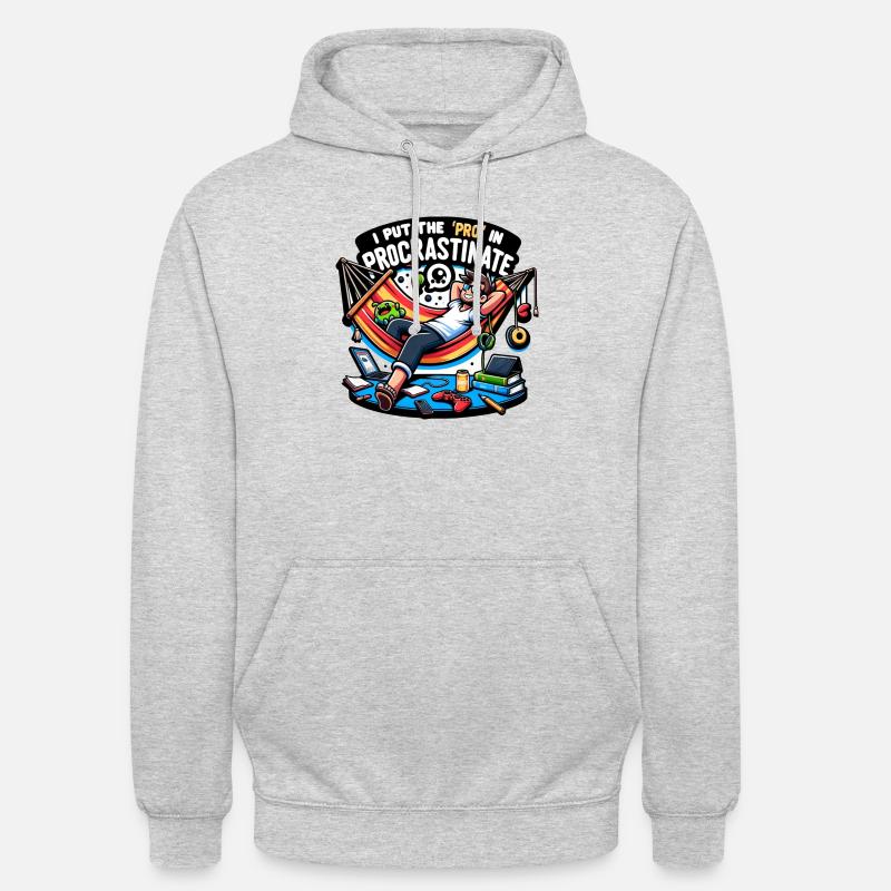 I put 'Pro' in Procrastinate - Unisex Hoodie - light heather grey
