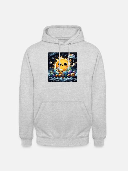Planet Family - Unisex Hoodie - light heather grey