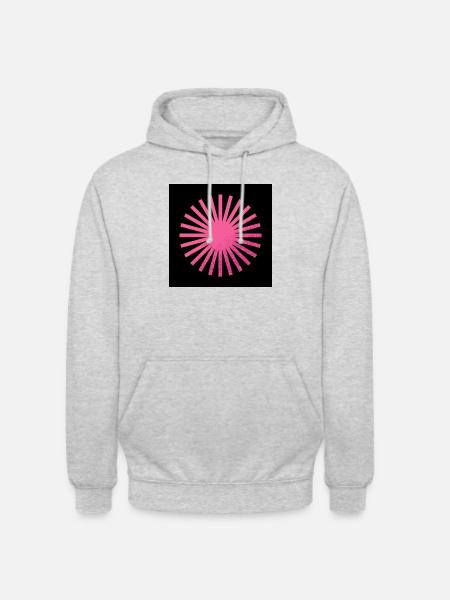 Pink Sun Blaze - Unisex Hoodie - light heather grey