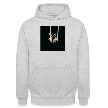 L’harmonie dans la nature sauvage - Sweat-shirt à capuche unisexe - gris clair chiné - Devant - Alina (178cm) & Michal (187cm)