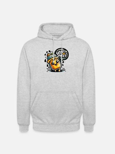 Just Be Sweet - Unisex Hoodie - Hellgrau meliert