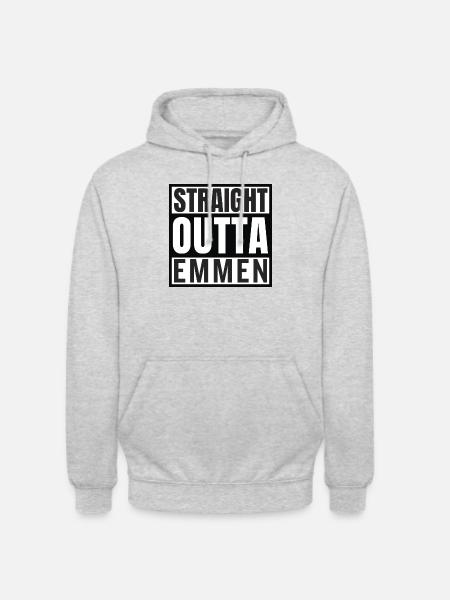 Straight Outta Emmen - Unisex Hoodie - light heather grey