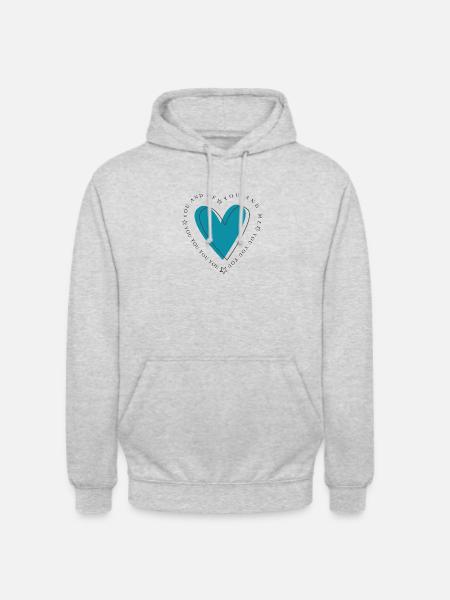 my hart - Unisex Hoodie - light heather grey