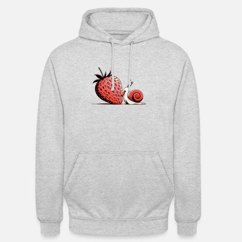 Fraiscargot - Sweat-shirt à capuche unisexe - gris clair chiné