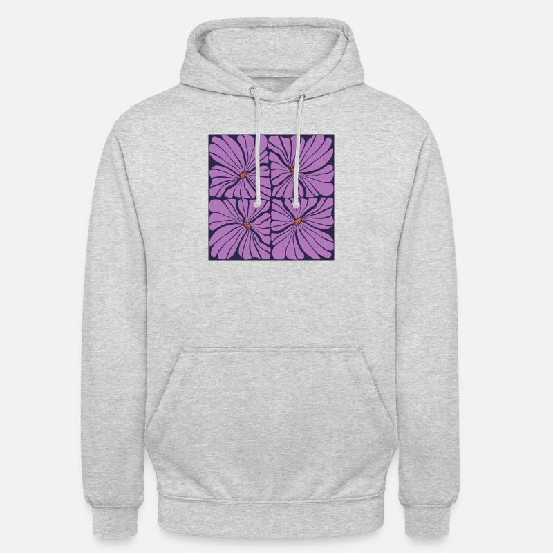 F43 - Sweat-shirt à capuche unisexe - gris clair chiné