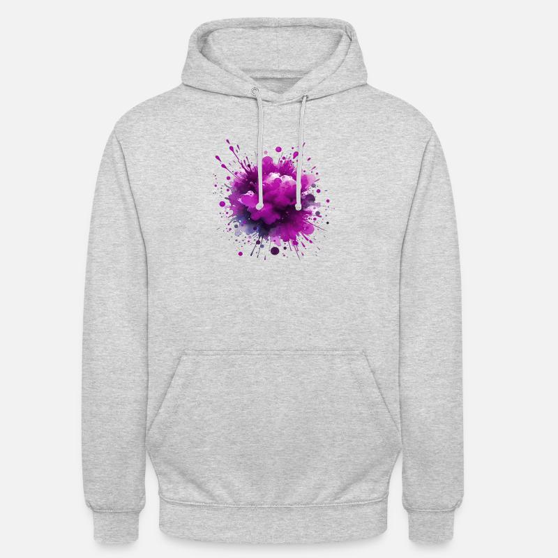 splash drop liquid abstract background water wave - Unisex Hoodie - light heather grey