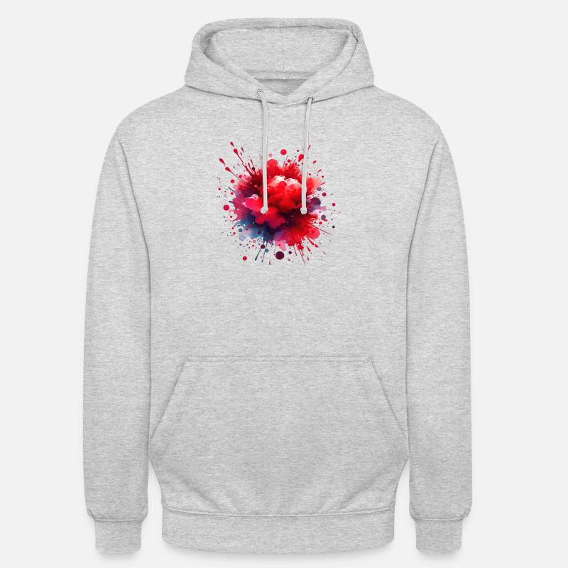 splash drop liquid abstract background water wave - Unisex Hoodie - light heather grey