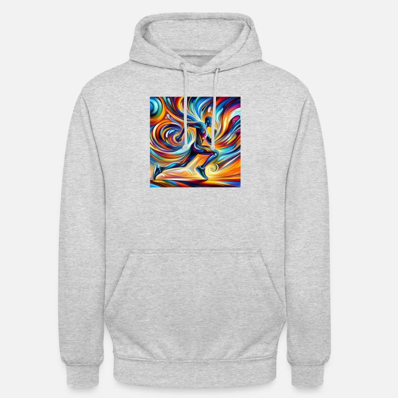 Fou 2 - Sweat-shirt à capuche unisexe - gris clair chiné