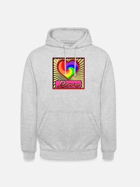 Love - Unisex Hoodie - light heather grey