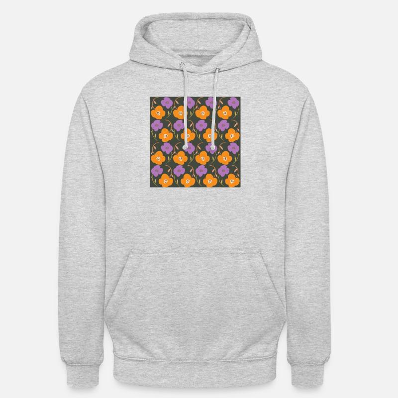 F63 - Sweat-shirt à capuche unisexe - gris clair chiné