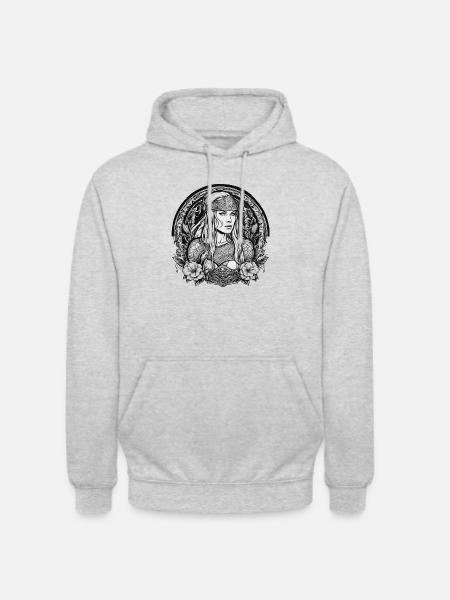Schildmaide - Unisex Hoodie - Hellgrau meliert