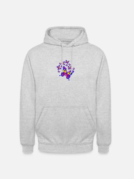 Butterfly - Unisex Hoodie - light heather grey