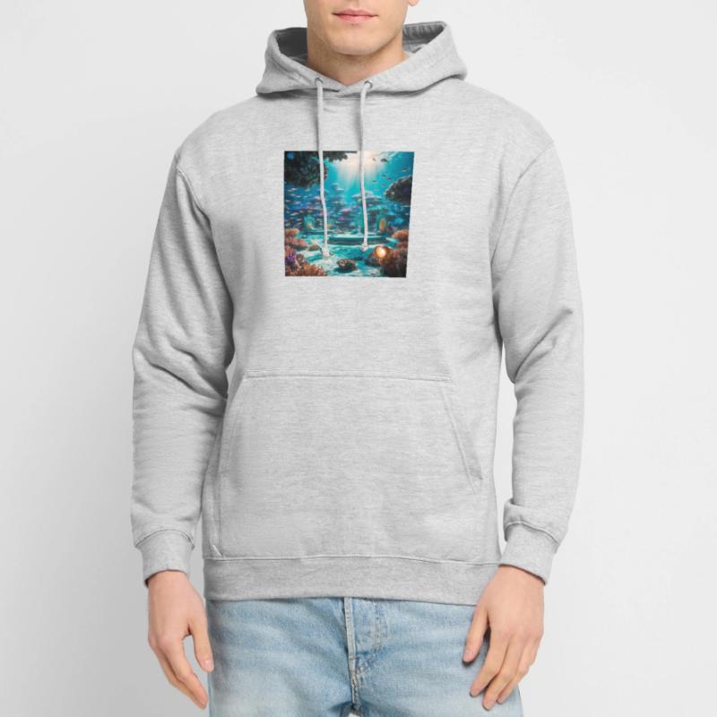 Tauchen Sie ein in ein ätherisches 3D-Rendering von A Magical Under Unisex Hoodie