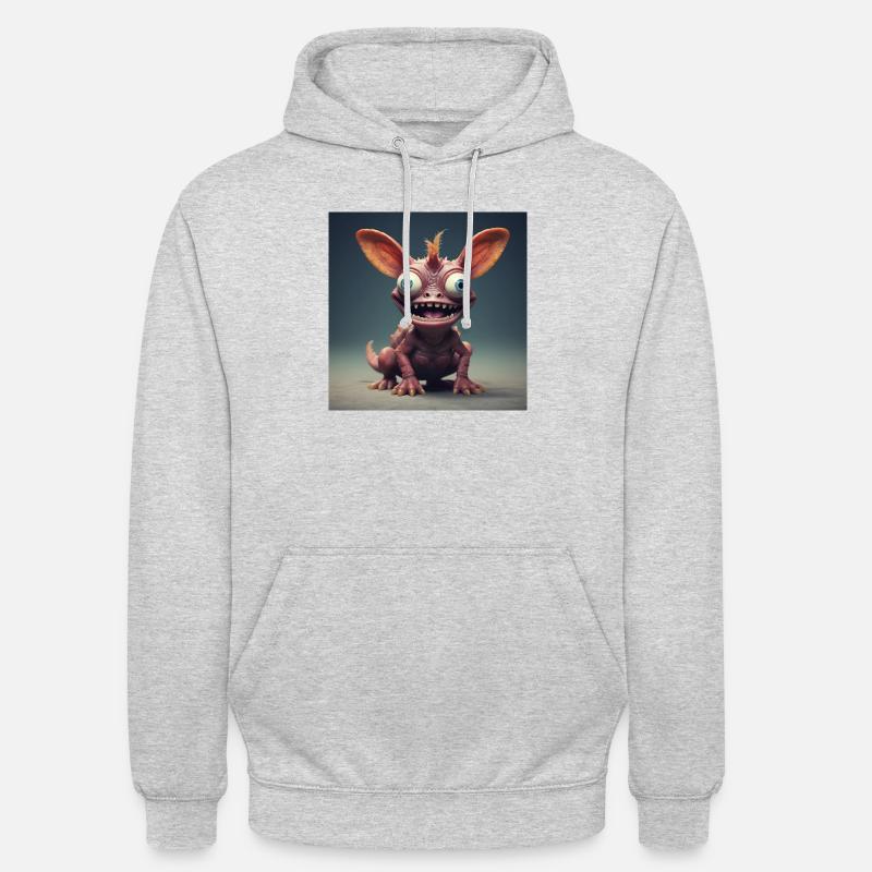 Créature joyeuse - Sweat-shirt à capuche unisexe - gris clair chiné