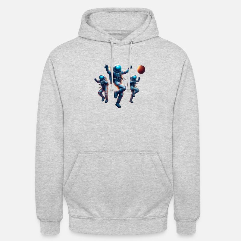 Astronaut Fan De L'Espace - Sweat-shirt à capuche unisexe - gris clair chiné