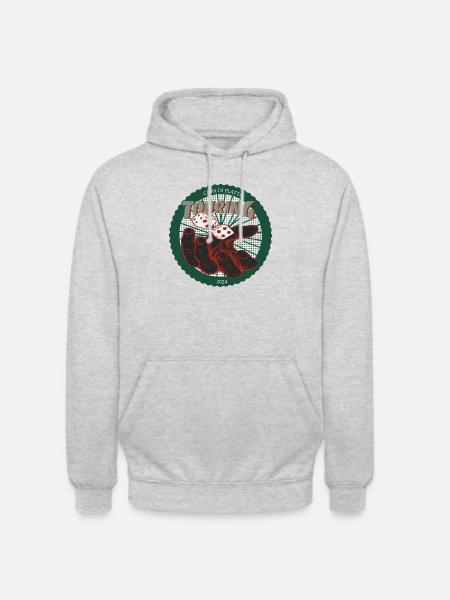 TRNG24 Green Red - Unisex Hoodie - Hellgrau meliert