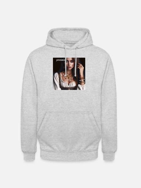 Schmuck - Unisex Hoodie - Hellgrau meliert