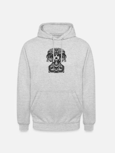 Maya - Sweat-shirt à capuche unisexe - gris clair chiné